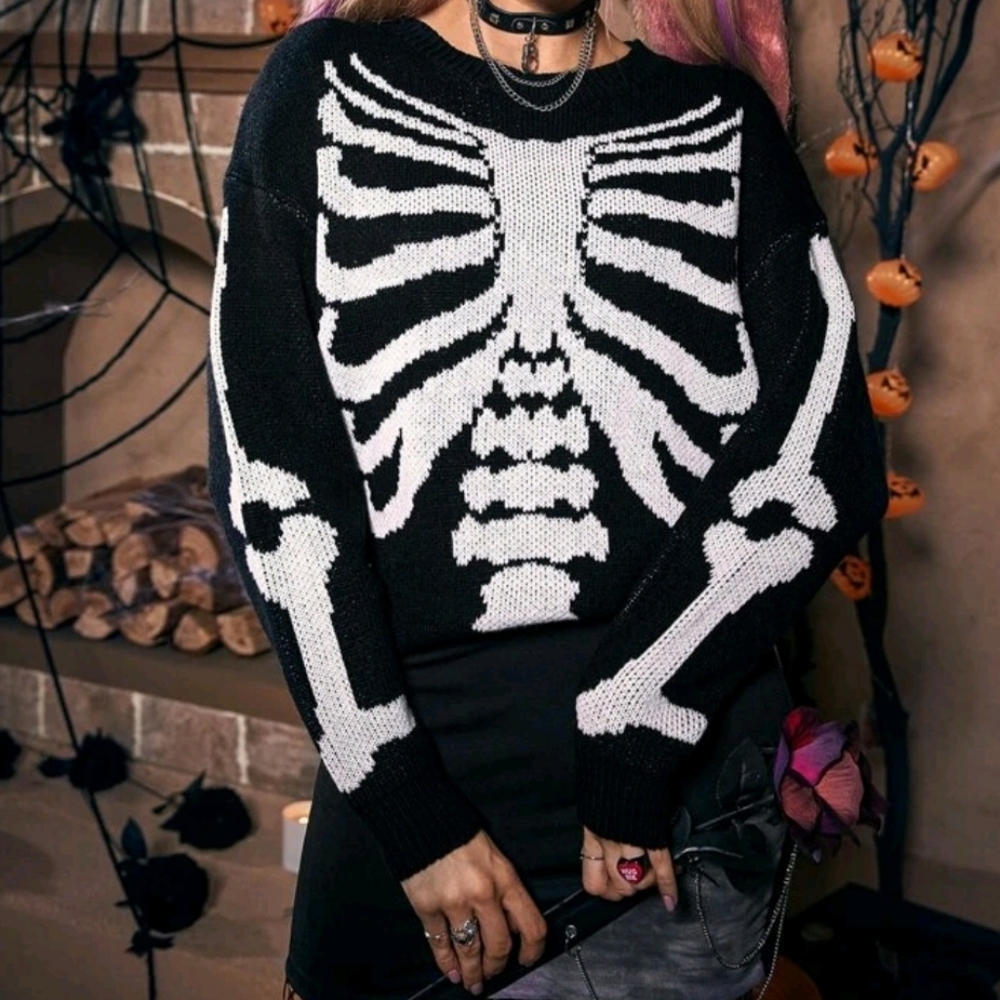Skeleton Knit Sweater